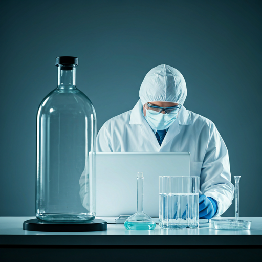 Medical professional in our laboratory