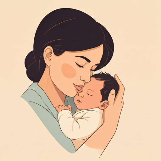 Parent holding newborn's hand